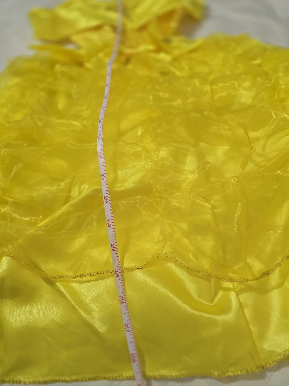Yellow Bella Size 6 Sparkle Princess Costume Girls Sequin Bodice With Crinoline